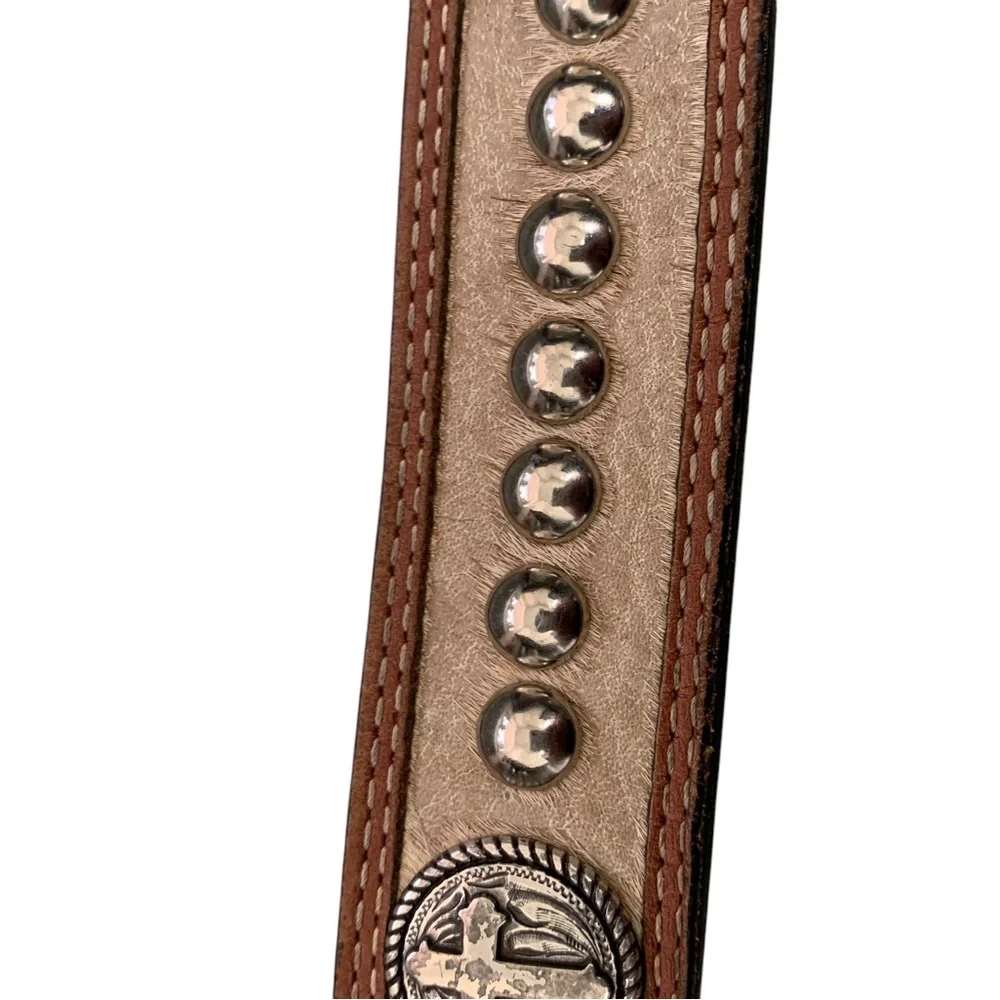 Larry Mahan Kids Leather Belt - Brown size 32